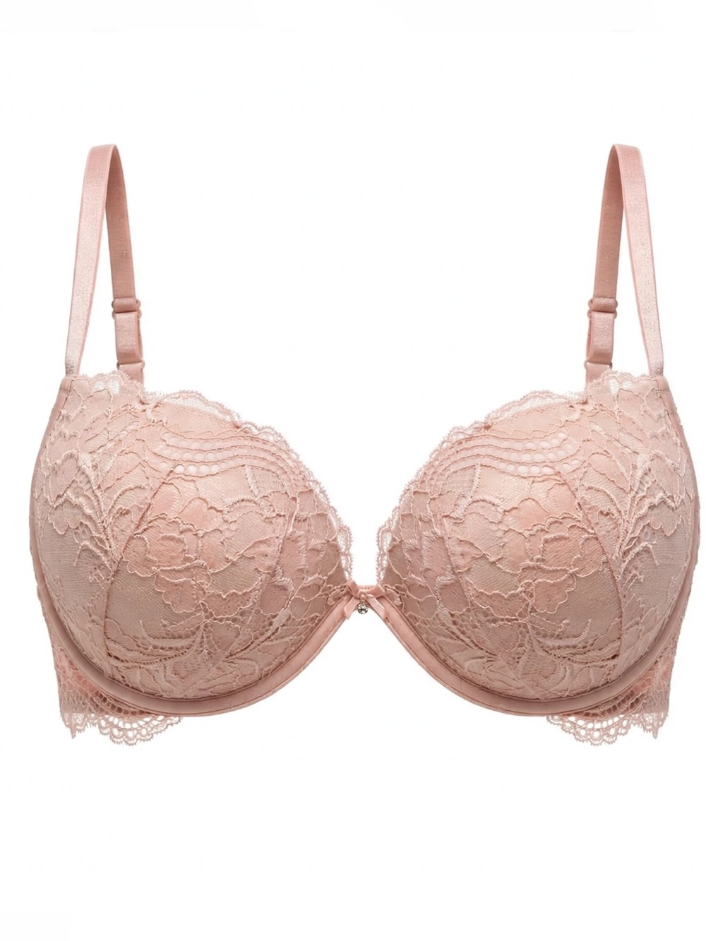 Victoria's Secret Lace Push-Up Bra in Dusty Rose